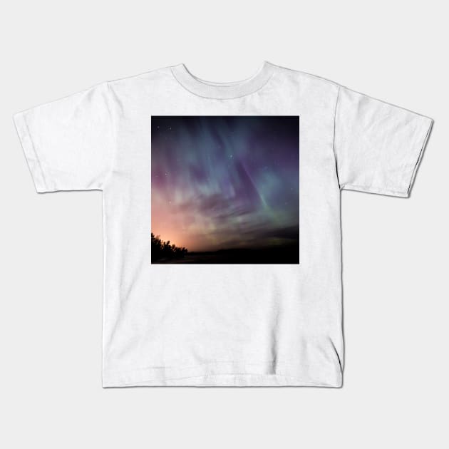 The Northern Lights Kids T-Shirt by ArtoTee